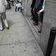 Spikes similar to the ones seen outside some British department stores make loitering of any kind uncomfortable.